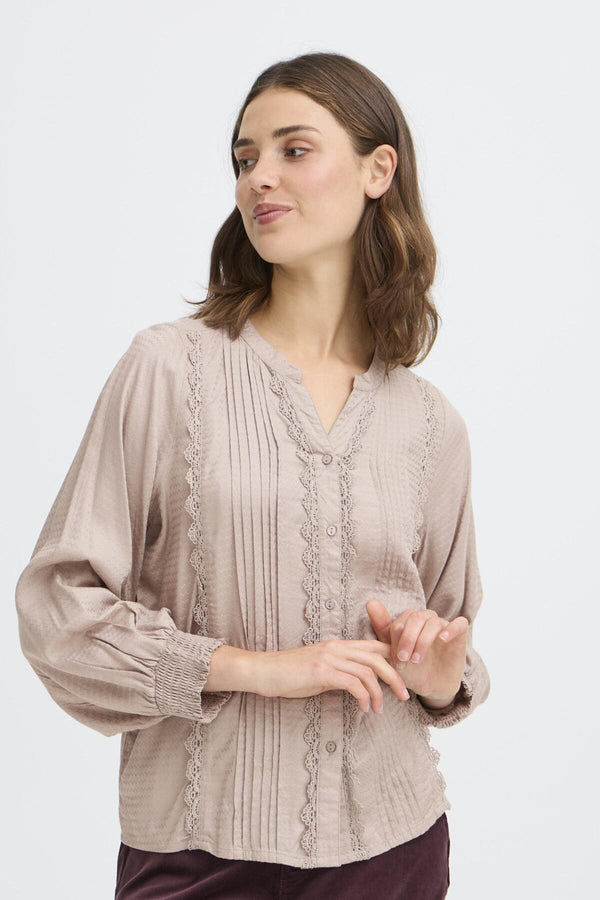 Fransa FRHIDA Women's Lace Trim Shirt 20617377